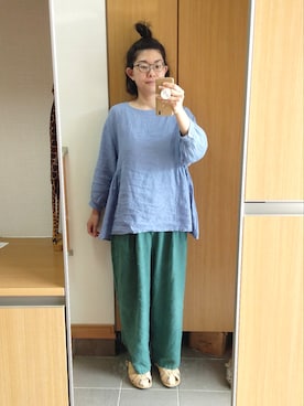 「IKKUNA（イクナ）のアイテム」を使った、IKUYOさん（レディース・170cm）の秋コーディネート