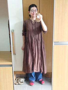 「IKKUNA（イクナ）のアイテム」を使った、IKUYOさん（レディース・170cm）の秋コーディネート