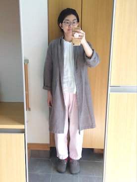 「quadro（クオドロ）のアイテム（トップス）」を使った、IKUYOさん（レディース・170cm）の秋コーディネート