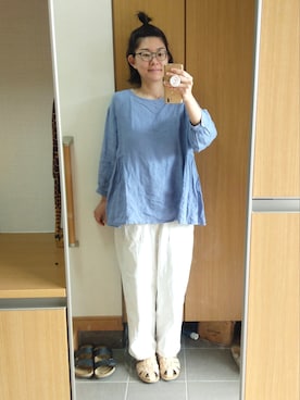 「IKKUNA（イクナ）のアイテム」を使った、IKUYOさん（レディース・170cm）の秋コーディネート