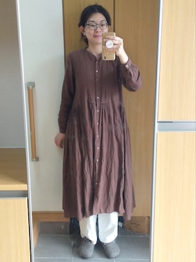 「IKKUNA（イクナ）のアイテム」を使った、IKUYOさん（レディース・170cm）の秋コーディネート