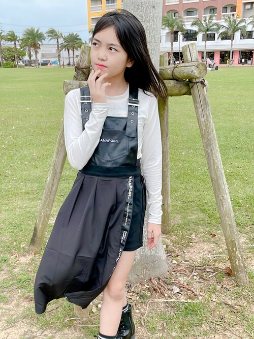 Mirii0526teresiaさんのサロペット オーバーオールを使ったコーディネート Zozotown