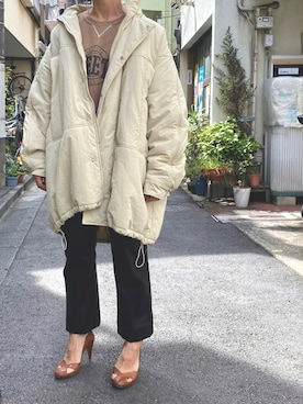 「アイテム（ミリタリージャケット）」を使った、oykさん（レディース・156cm）の秋コーディネート