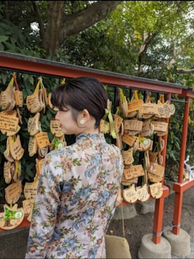 「アイテム（ドレス）」を使った、mmminooooさん（レディース・162cm）の夏コーディネート