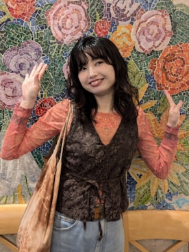 「アイテム（タンクトップ）」を使った、mmminooooさん（レディース・162cm）の夏コーディネート