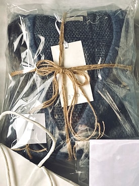 「YOKE（ヨーク）のアイテム（カーディガン/ボレロ、ブルー系）」を使った、リクルートさん（メンズ・172cm）の春コーディネート