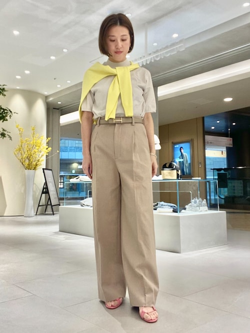 美品　BOWTE 2024年モデル　ツイスト半袖ニット　2way 定価3.8万 USAGI ONLINE・ZOZO限定】ツイストデザインニット（ニット