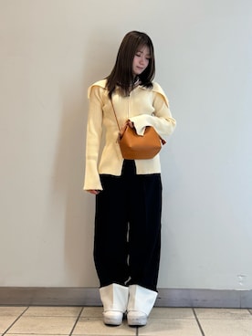 「SENSEOFPLACE」｜「アイテム（アクセサリー）」を使った、yumaさん（レディース・152cm）の秋コーディネート