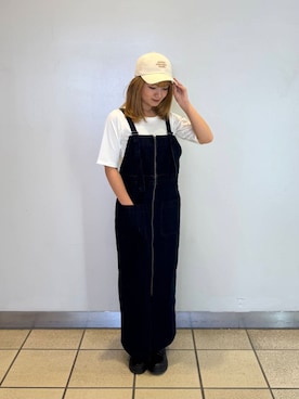 「SMELLY（スメリー）のアイテム（帽子）」を使った、yumaさん（レディース・152cm）の夏コーディネート