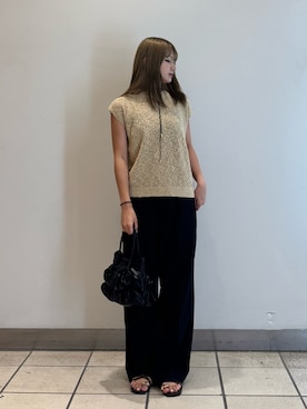 「ニットカーディガン」｜yumaさん（レディース・152cm）の秋コーディネート