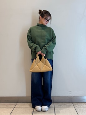 「URBAN RESEARCH（アーバンリサーチ）のアイテム（デニムパンツ）」を使った、yumaさん（レディース・152cm）の秋コーディネート