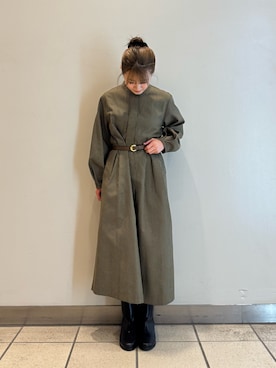 「アイテム（ワンピース/ドレス）」を使った、yumaさん（レディース・152cm）の冬コーディネート