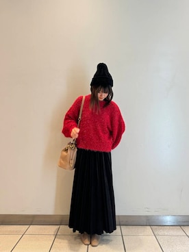 「ITEMS URBANRESEARCH（アイテムズ アーバンリサーチ）のアイテム（帽子）」を使った、yumaさん（レディース・152cm）の秋コーディネート