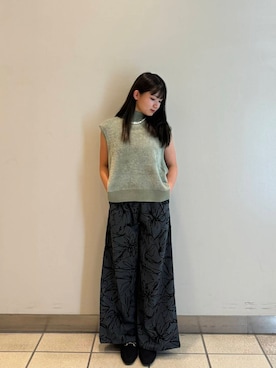 「花柄パンツ」｜yumaさん（レディース・152cm）の秋コーディネート