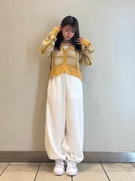 「アイテム（スウェットパンツ）」を使った、yumaさん（レディース・152cm）の秋コーディネート