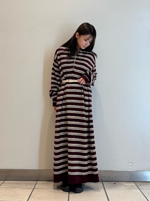 セール】ハーフジップポロワンピース（ワンピース）｜ITEMS