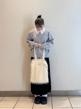 「URBAN RESEARCH Sonny Label（アーバンリサーチサニーレーベル）のアイテム（バッグ）」を使った、yumaさん（レディース・152cm）の冬コーディネート