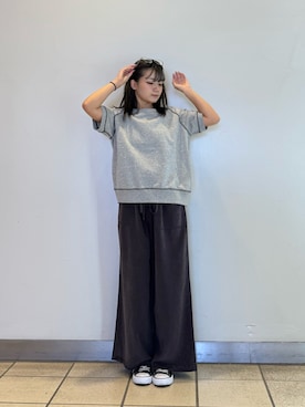 「アイテム（スウェット）」を使った、yumaさん（レディース・152cm）の秋コーディネート