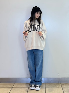 「アイテム（ハット）」を使った、yumaさん（レディース・152cm）の秋コーディネート