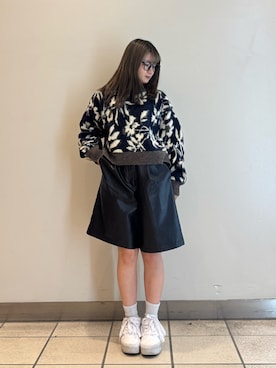 「アイテム（メガネ）」を使った、yumaさん（レディース・152cm）の秋コーディネート