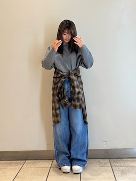 「URBAN RESEARCH（アーバンリサーチ）のアイテム（デニムパンツ）」を使った、yumaさん（レディース・152cm）の秋コーディネート