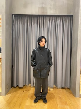 「アイテム（カバーオール）」を使った、ryotaur0さん（メンズ・162cm）の冬コーディネート