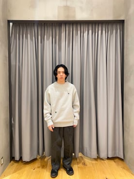 「Champion（チャンピオン）のアイテム（スウェット）」を使った、ryotaur0さん（メンズ・162cm）の冬コーディネート