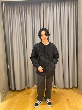 「ノースフェイス」｜「アイテム（ブルゾン）」を使った、ryotaur0さん（メンズ・162cm）の冬コーディネート