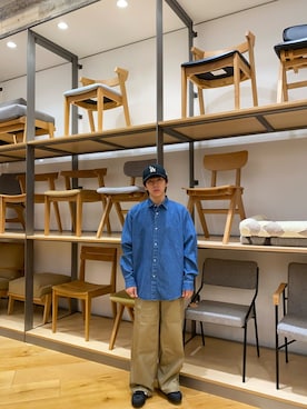 「URBAN RESEARCH DOORS（アーバンリサーチドアーズ）のアイテム（キャップ）」を使った、ryotaur0さん（メンズ・161cm）の秋コーディネート