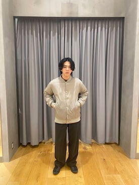 「URBAN RESEARCH DOORS（アーバンリサーチドアーズ）のウールブレンドネップワンタックパンツ（その他パンツ）」を使った、ryotaur0さん（メンズ・162cm）の秋コーディネート