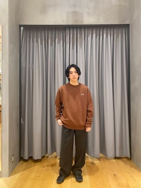 「URBAN RESEARCH DOORS（アーバンリサーチドアーズ）のウールブレンドネップワンタックパンツ（その他パンツ）」を使った、ryotaur0さん（メンズ・162cm）の秋コーディネート