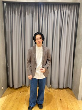 「金子眼鏡」｜ryotaur0さん（メンズ・162cm）の冬コーディネート