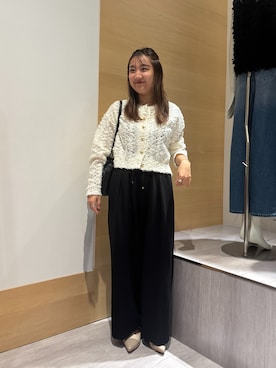 「アイテム（ノーカラージャケット）」を使った、KAEDEさん（レディース・158cm・20代）の夏コーディネート