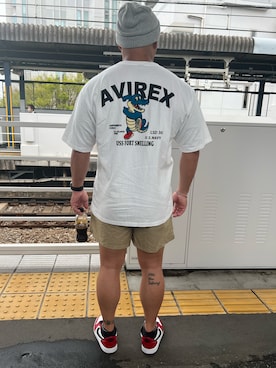 「NIKE（ナイキ）のアイテム（帽子）」を使った、takuya5309さん（メンズ・170cm）の春コーディネート