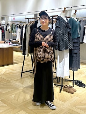 「アイテム（キャップ）」を使った、おとも.さん（レディース・155cm・30代）の秋コーディネート