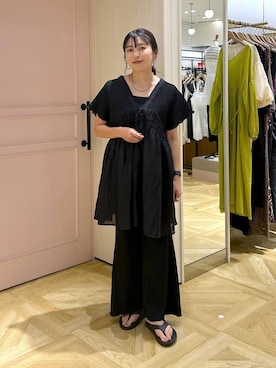 「アイテム（チョーカー）」を使った、おとも.さん（レディース・155cm・30代）の夏コーディネート
