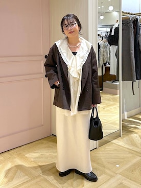 「アイテム（チョーカー）」を使った、おとも.さん（レディース・155cm・30代）の秋コーディネート