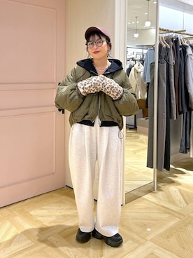 「アイテム（手袋）」を使った、おとも.さん（レディース・155cm）の秋コーディネート