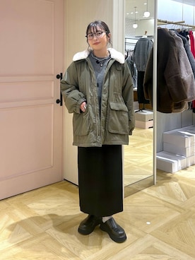 「アイテム（サンダル）」を使った、おとも.さん（レディース・155cm・30代）の冬コーディネート