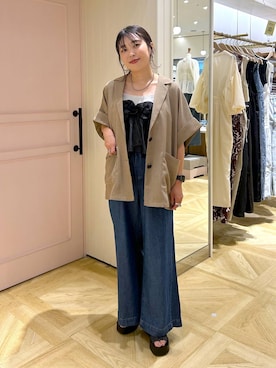 「アイテム（タンクトップ）」を使った、おとも.さん（レディース・155cm・30代）の夏コーディネート