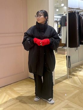 「アイテム（アームカバー）」を使った、おとも.さん（レディース・155cm）の秋コーディネート