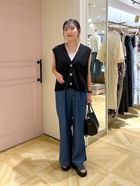 「アイテム（チョーカー）」を使った、おとも.さん（レディース・155cm・30代）の夏コーディネート