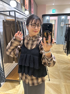 「アイテム（ヘアゴム）」を使った、おとも.さん（レディース・155cm）の秋コーディネート
