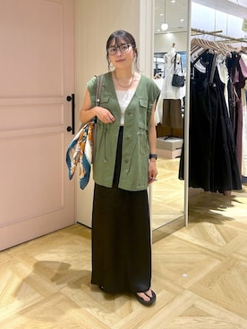 「アイテム（タンクトップ）」を使った、おとも.さん（レディース・155cm・30代）の夏コーディネート