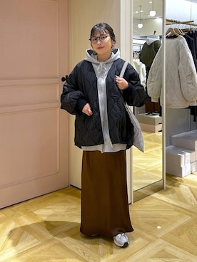 「アイテム（ピアス（両耳用））」を使った、おとも.さん（レディース・155cm・30代）の冬コーディネート