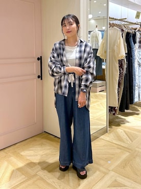 「アイテム（チョーカー）」を使った、おとも.さん（レディース・155cm・30代）の夏コーディネート