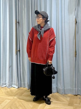 「アイテム（ピアス（両耳用））」を使った、おとも.さん（レディース・155cm・30代）の秋コーディネート