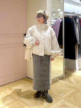 「アイテム（リング）」を使った、おとも.さん（レディース・155cm）の秋コーディネート