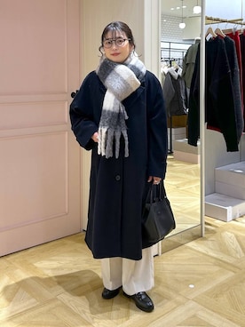 「アイテム（ピアス（両耳用））」を使った、おとも.さん（レディース・155cm・30代）の冬コーディネート