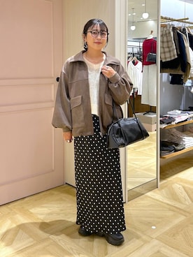 「アイテム（アクセサリー）」を使った、おとも.さん（レディース・155cm）の秋コーディネート